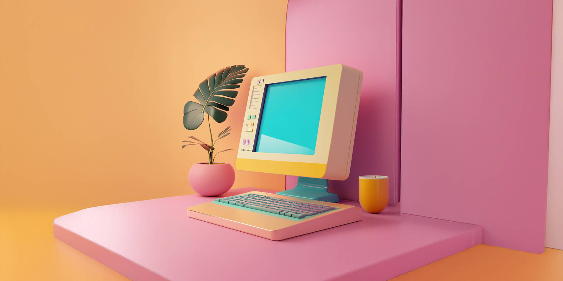 A_desktop_computer_colourful_outdated-website