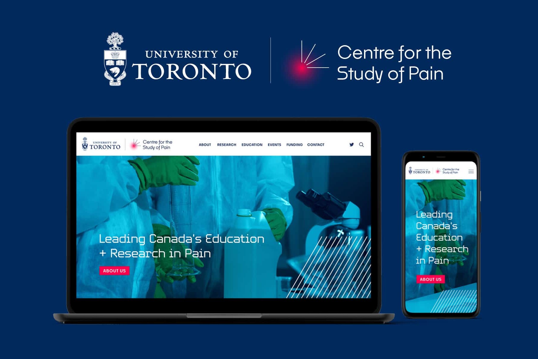 university-of-toronto-centre-for-the-study-of-pain-website-ontario-graphic-logo-designer