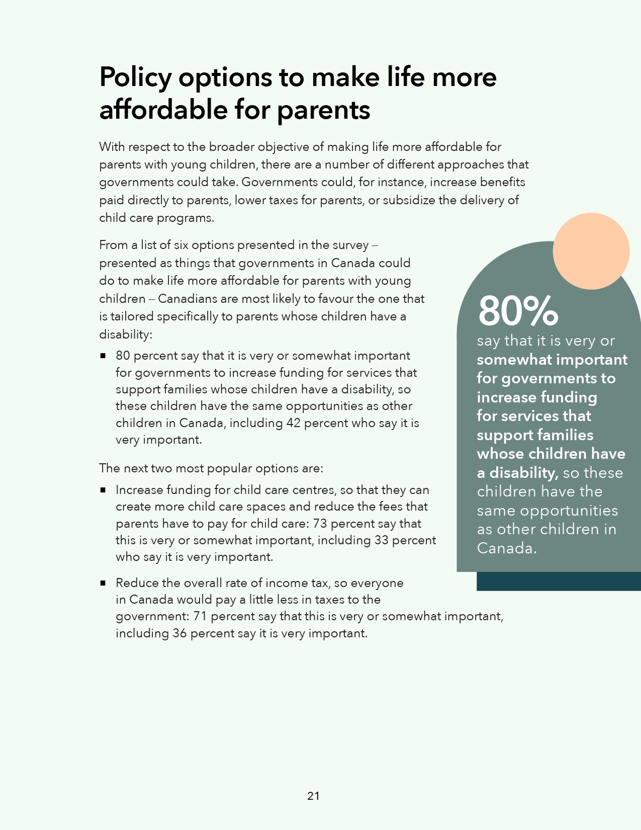 Canadian Child Care Survey Report Design