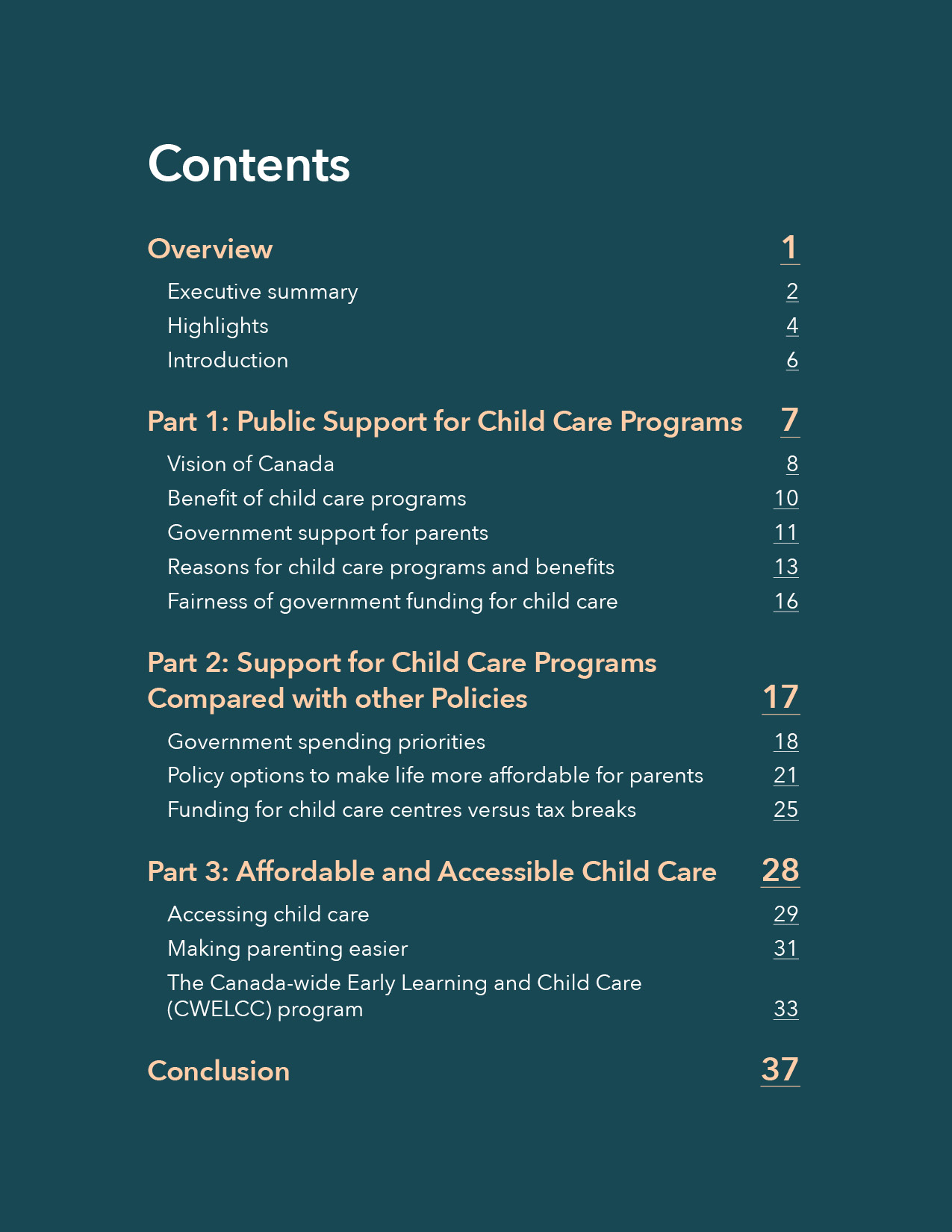 Canadian Child Care Survey Report Design
