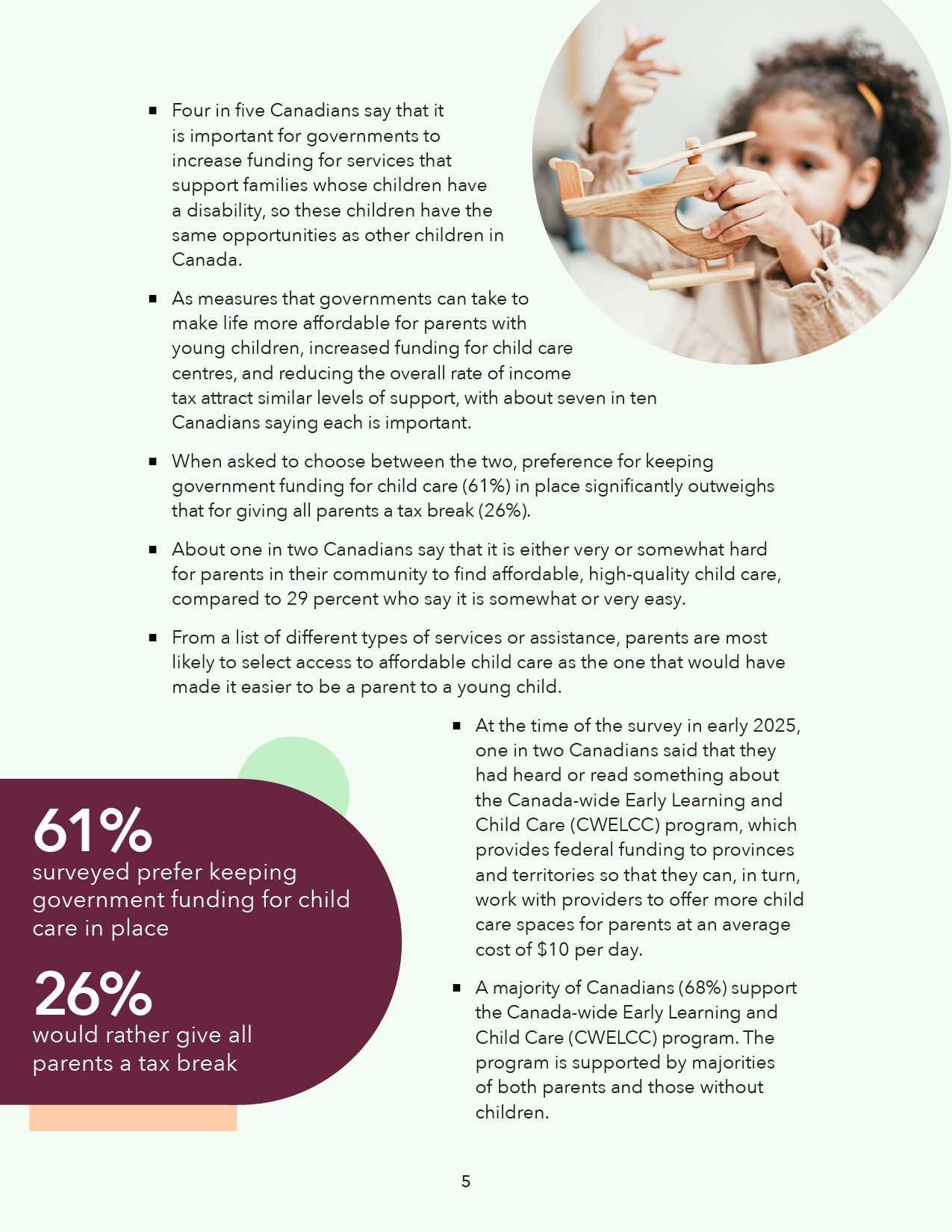 Canadian Child Care Survey Report Design