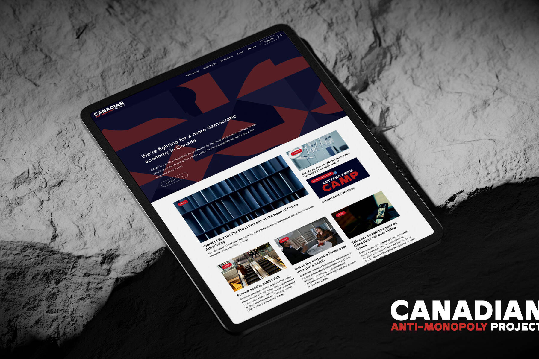 Canadian Anti-Monopoly Project think tank website-ft