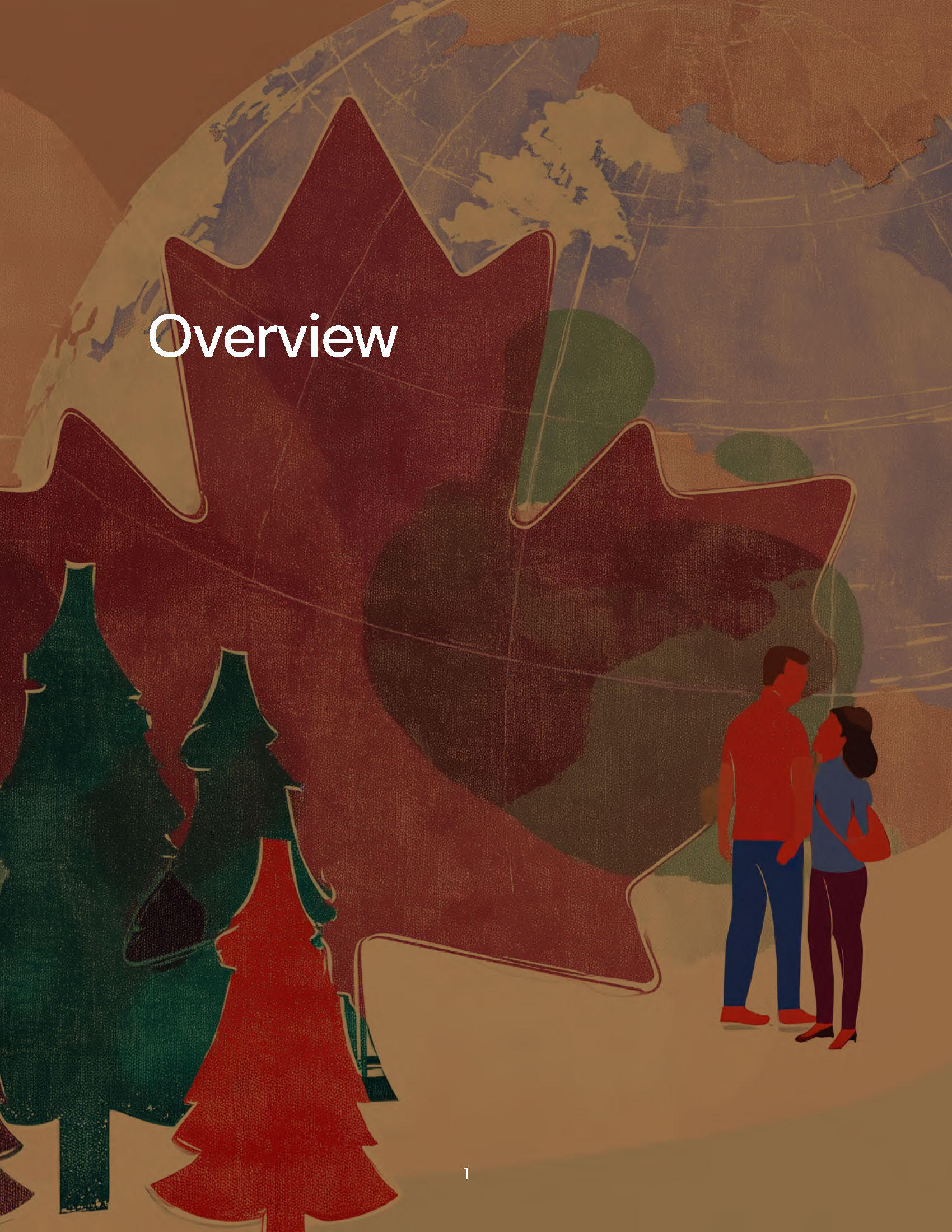 Accessible report design for the Canadian Perspectives on Multiculturalism and Diversity research publication featuring custom branding, AI-generated artwork, and clear information design.