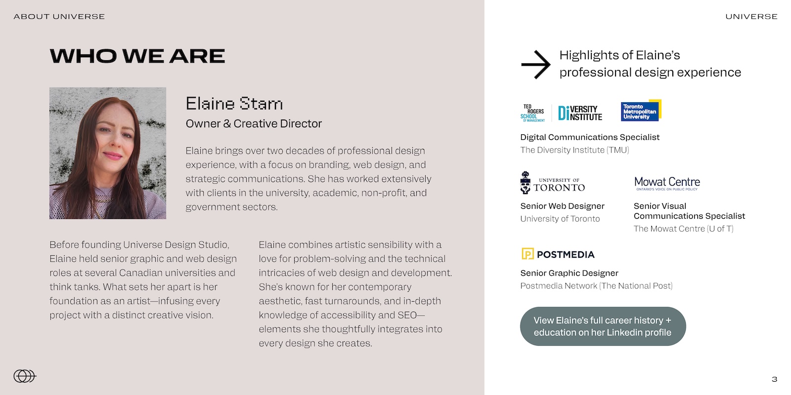 Presentation design for branded, engaging presentations and slide decks.